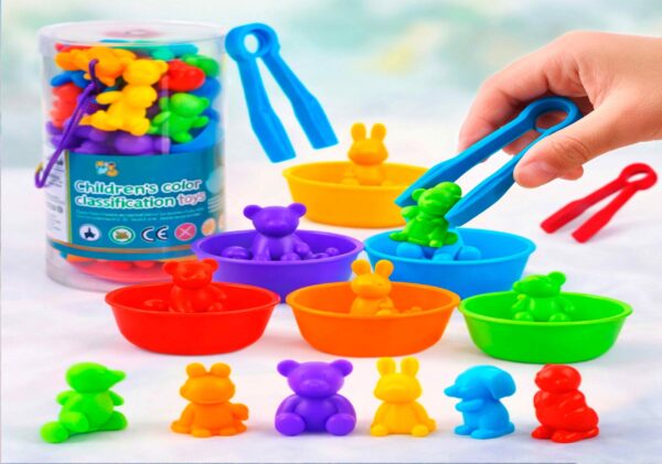 Juego de conteo de Clasificación de Colores y Animalitos
